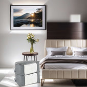 Lade das Bild in den Galerie-Viewer, Intirilife 4x Aufbewahrungstaschen in Grau - 59.5 x 37.5 x 34 cm - Organizer Box, faltbar für Kleidung, Kissen, Decken, Aufbewahrung im Schrank