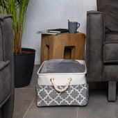 Lade das Bild in den Galerie-Viewer, Grau mit Muster