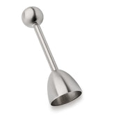 Lade das Bild in den Galerie-Viewer, Intirilife Eierköpfer aus hochwertigem Edelstahl - Eieröffner mit Kugel- Eier Cutter- Eierköpfer für harte und weiche Eier- rostfrei, spülmaschinenfest , zeitsparend-Geschenk