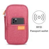 Lade das Bild in den Galerie-Viewer, Intirilife Textil Dokumenten Mappe in PINK - 23 x 14 x 3 cm - Stoff Mäppchen aus Oxford Gewebe mit Reißverschluss, Schlaufe und zahlreichen Fächern für Papiere, Dokumente, Karten, Reisepass uvm.