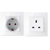 Lade das Bild in den Galerie-Viewer, 4x UK auf EU / SCHWARZ