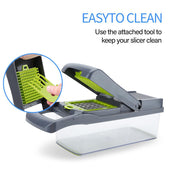 Lade das Bild in den Galerie-Viewer, Intirilife Küchen Gemüseschneider - 35 x 12 x 12 cm - Verstellbarer Multischneider Allesschneider mit verschiedenen Aufsätzen zum Schneiden Schälen Raspeln Hobeln von Gemüse Obst Fleisch etc.