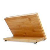 Lade das Bild in den Galerie-Viewer, Intirilife Magnetisches Messerbrett in BAMBUS BRAUN - 30 x 18 x 19 cm - Holz Messerblock aus Bambus mit Magnet zur platzsparenden Aufbewahrung von Messern und Küchenutensilien