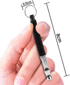 Lade das Bild in den Galerie-Viewer, Intirilife Hundepfeife in SCHWARZ - 8 x 0.9 cm - Hunde Trainingspfeife mit Umhänge Band mit einstellbarer Frequenz zur Welpen-Erziehung und Hunde-Schulung