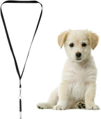 Lade das Bild in den Galerie-Viewer, Intirilife Hundepfeife in SCHWARZ - 8 x 0.9 cm - Hunde Trainingspfeife mit Umhänge Band mit einstellbarer Frequenz zur Welpen-Erziehung und Hunde-Schulung
