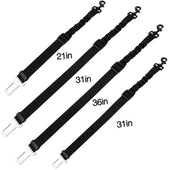 Lade das Bild in den Galerie-Viewer, Intirilife Hunde Sicherheitsgurt in SCHWARZ - 89 - 61 cm Länge - Elastischer Auto Hundegurt für alle Hunderassen kompatibel mit allen Autos - Einstellbarer Anschnallgurt für Hunde bei Autofahrten