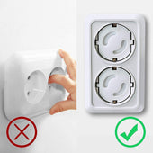 Lade das Bild in den Galerie-Viewer, Intirilife Steckdosen Abdeckung in WEISS - 3.7 x 3 cm - 20er Set Steckdosenschutz ohne Kleben für besseren Schutz - Steckdosensicherung ohne Kleber