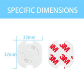 Lade das Bild in den Galerie-Viewer, Intirilife Klebe Steckdosen Abdeckung in WEISS - 3.7 x 3 cm - 20er Set Steckdosenschutz zum Kleben mit Drehmechanik für besseren Schutz - Steckdosensicherung