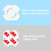 Lade das Bild in den Galerie-Viewer, Intirilife Klebe Steckdosen Abdeckung in WEISS - 3.7 x 3 cm - 20er Set Steckdosenschutz zum Kleben mit Drehmechanik für besseren Schutz - Steckdosensicherung