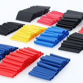 Lade das Bild in den Galerie-Viewer, Intirilife 560er Box Schrumpfschläuche in 12 GRÖßEN - 13/10/7/6/5/4/3.5/3/2.5/2/1.5/1 x 4.5 cm - 560 teiliges Flammwidriges Schrumpfschlauch Set in verschiedenen Größen