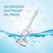 Lade das Bild in den Galerie-Viewer, Intirilife Digitaler Messschieber in SILBER - 150mm / 6 Zoll IPX54 Wasserdichte Edelstahl Schieblehre Hochpräzises Profi-Messgerät mit LCD-Display für Abstände, Tiefenmaß und Durchmesser