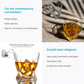 Lade das Bild in den Galerie-Viewer, 4 Stück / KRISTALL KLAR 'VINTAGE'