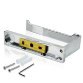 Lade das Bild in den Galerie-Viewer, Intirilife Toilettenpapierhalter Selbstklebend mit Ablage in SILBER - Edelstahl Papierhalterung mit Ablage zum Kleben oder zum Bohren - WC Papier Rollenhalter Handtuchhalter