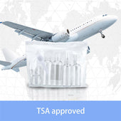 Lade das Bild in den Galerie-Viewer, Intirilife Flaschen Set in WEISS TRANSPARENT - 21 x 4 x 13 cm - 6 teiliges Set mit 4 Flaschen und 2 Behältern zum Nachfüllen, zum Reisen, für Pröbchen etc. TSA Genehmigtes Gepäck