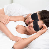 Lade das Bild in den Galerie-Viewer, Intirilife Augenmaske in SCHWARZ - 26 x 9 x 2 cm - Ergonomisch Vorgeformte Unisex Schlafmaske für erholsamen Schlaf - Passgenau auf der Nase und mehr Platzfreiheit für Augen und Wimpern