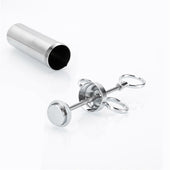 Lade das Bild in den Galerie-Viewer, Intirilife Marinierspritze aus Edelstahl in SILBER - 60 ml Füllmenge - 3 Spritze Spitzen und 2 Bürsten für Grill Gewürze Marinaden Braten BBQ - Marinadenspritze Bratenspritze Fleischspritze