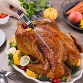 Lade das Bild in den Galerie-Viewer, Intirilife Thermometer in SCHWARZ - 25 x 2 cm - Elektronisches Thermometer zum Messen von Temperaturen - Digitales Temperaturmessgerät