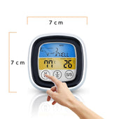 Lade das Bild in den Galerie-Viewer, Intirilife Barbecue Thermometer in WEISS - 7 x 7 cm - Digitales BBQ Thermometer mit Timer zum Grillen und Kochen - Elektronisches Temperaturmessgerät Grillthermometer