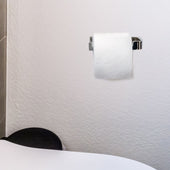 Lade das Bild in den Galerie-Viewer, Intirilife Toilettenpapierhalter ohne Ablage in SILBER - 15 x 12 x 12 cm - Edelstahl Papierhalterung ohne Ablage zum Bohren - WC Papier Rollenhalter Handtuchhalter