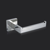 Lade das Bild in den Galerie-Viewer, Intirilife Toilettenpapierhalter in SILBER - 15 x 9 x 11 cm - Schlichte Edelstahl Papierhalterung ohne Ablage zum Bohren - WC Papier Rollenhalter Handtuchhalter