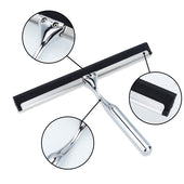 Lade das Bild in den Galerie-Viewer, Intirilife Fensterabzieher in SILBER - 26 x 3 x 17 cm - Scheibenwischer mit Saugnapf Halterung ohne Bohren aus Edelstahl und Zinklegierung - Perfekt geeignet für Scheiben, Fliesen uvm.