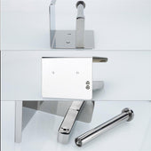 Lade das Bild in den Galerie-Viewer, Intirilife Toilettenpapierhalter mit Ablage in SILBER - 16 x 11 x 10 cm - Edelstahl Papierhalterung mit Ablage zum Bohren - WC Papier Rollenhalter Handtuchhalter