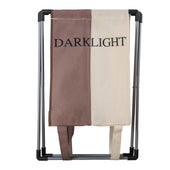 Lade das Bild in den Galerie-Viewer, Intirilife Wäschekorb in CREME BRAUN - 45 x 55 x 35.5 cm - Wäschebehälter mit 2 Fächern und Aufschrift aus waschbarem Stoff - Wäschesammler Wäschetruhe Wäschebox Wäschesortierer Schmutzwäsche Sack