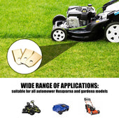 Lade das Bild in den Galerie-Viewer, Intirilife 30x Mähroboter Ersatzklingen in TITAN - 3.5 x 1.8 cm - 30er Pack Klingen mit Edelstahl Schrauben für Rasenmähroboter kompatibel mit 105, 310, 315, 320/420/430x, R40I