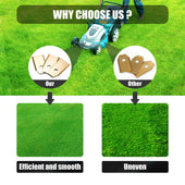 Lade das Bild in den Galerie-Viewer, Intirilife 30x Mähroboter Ersatzklingen in TITAN - 3.5 x 1.8 cm - 30er Pack Klingen mit Edelstahl Schrauben für Rasenmähroboter kompatibel mit 105, 310, 315, 320/420/430x, R40I