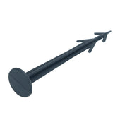 Lade das Bild in den Galerie-Viewer, Intirilife Erdanker Kunststoff Schwarz - 12 x 2.5 cm - 100 Stück Bodenanker Unkrautvlies Befestigung Erdnagel Bodennagel Widerhaken