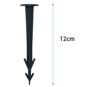 Lade das Bild in den Galerie-Viewer, Intirilife Erdanker Kunststoff Schwarz - 12 x 2.5 cm - 100 Stück Bodenanker Unkrautvlies Befestigung Erdnagel Bodennagel Widerhaken