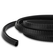 Lade das Bild in den Galerie-Viewer, Intirilife Kantenschutzprofil für Blech aus Gummi in Schwarz - Zuschnitt Meterware - 1.4 x 0.9 cm - Selbstklebend auch für Autotüren