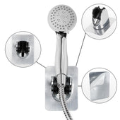 Lade das Bild in den Galerie-Viewer, Intirilife Handbrause Halterung ohne Bohren in Chrom Silber - 7 x 9.5 x 6 cm - Neigung verstellbar, Duschkopfhalter zum Kleben, Brausehalter, extra starkes Klebepad, Duschhalterung wasserdicht