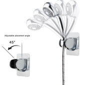 Lade das Bild in den Galerie-Viewer, Intirilife Handbrause Halterung ohne Bohren in Chrom Silber - 7 x 9.5 x 6 cm - Neigung verstellbar, Duschkopfhalter zum Kleben, Brausehalter, extra starkes Klebepad, Duschhalterung wasserdicht