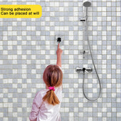 Lade das Bild in den Galerie-Viewer, Intirilife Handbrause Halterung ohne Bohren in Chrom Silber - 7 x 9.5 x 6 cm - Neigung verstellbar, Duschkopfhalter zum Kleben, Brausehalter, extra starkes Klebepad, Duschhalterung wasserdicht