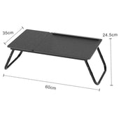 Lade das Bild in den Galerie-Viewer, Intirilife Laptoptisch ausklappbarer höhenverstellbarer in Schwarz - 60 x 35 x 24.5 cm - Lesetisch Frühstücksbrett Büchertablett für Bett Wohnzimmer Home-Office Büro und Unterwegs