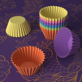 Lade das Bild in den Galerie-Viewer, 12x Muffinform mehrfarbig