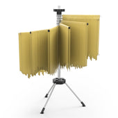 Lade das Bild in den Galerie-Viewer, Intirilife Nudelständer zum Anfhängen und Trocknen von Nudeln mit ausziehbaren Sprossen - 50 cm Höhe - 25 cm Sprossenlänge - Faltpar transportierbar für frische Nudeln