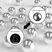 Lade das Bild in den Galerie-Viewer, Intirilife Reinigungsperlen aus Edelstahl zum Reinigen von Glasgefäßen - 3 mm Durchmesser - Reinigungsperlen für Glaskaraffen, Vasen, Flaschen, rostfrei, 100 Stück