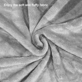 Lade das Bild in den Galerie-Viewer, Intirilife Sherpa Kuscheldecke Grau 200 x 150 cm – Flauschige Fleece Wohndecke, doppelseitig weich & warm für Sofa & Bett – Winterdecke, Tagesdecke, Sofaüberwurf, Mikrofaser, atmungsaktiv, waschbar