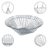 Lade das Bild in den Galerie-Viewer, Intirilife Küchenampel Hängekorb für Obst und Gemüse - 22.5 / 25.5 / 28 x 73 cm - 3 Stockwerke, Obstkorb zum Aufhängen, 3 Etagen