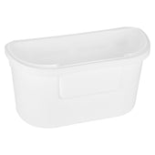 Lade das Bild in den Galerie-Viewer, Intirilife Mülleimer zum Aufhängen in Weiß mit Müllspatel - 29 x 15 x 14.7 cm - Allzweck Mülleimer für Küche, Bad, Biomüll, Restmüll