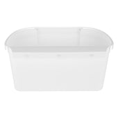 Lade das Bild in den Galerie-Viewer, Intirilife Mülleimer zum Aufhängen in Weiß mit Müllspatel - 29 x 15 x 14.7 cm - Allzweck Mülleimer für Küche, Bad, Biomüll, Restmüll