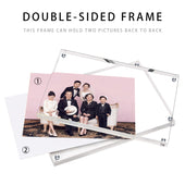 Lade das Bild in den Galerie-Viewer, Intirilife magnetischer Acrylbilderrahmen - 10.2 x 15.3 x 2 cm - Bilderrahmen, rahmenlos, klar