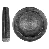 Lade das Bild in den Galerie-Viewer, Intirilife Mörser mit Stößel aus Naturstein Granit - 16cm Durchmesser - Zum Zerkleinern von Gewürzen, Nüssen, Samen, Tabletten