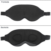 Lade das Bild in den Galerie-Viewer, Intirilife Schlafmaske in Schwarz - 25 x 10.5 x 2 cm - 3D Schlafmaske - Soft, weich leicht stark abdunkelnd Augen Maske Binde Atmungsaktiv