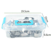 Lade das Bild in den Galerie-Viewer, Intirilife 20-teiliges Ausstechformen Set mit verschiedenen Formen und Größen aus Edelstahl mit praktischer Aufbewahrungsbox 19.5 x 15 x 6.6 cm