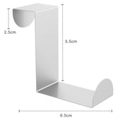 Lade das Bild in den Galerie-Viewer, Intirilife Türhaken Set aus Edelstahl - 10 Stück- 6.8 x 2.5 x 5.7 cm - Kleider Tür Haken für Handtücher, Jacken, Kleidung