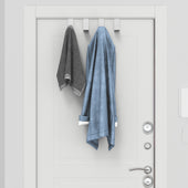 Lade das Bild in den Galerie-Viewer, Intirilife Türhaken Set aus Edelstahl - 10 Stück- 6.8 x 2.5 x 5.7 cm - Kleider Tür Haken für Handtücher, Jacken, Kleidung