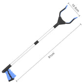 Lade das Bild in den Galerie-Viewer, Intirilife Greifer extra lang in Blau - 81 x 10.5 cm - Faltbare Stabile Greif Zange Arm für Senioren Müllzange für Garten Haus